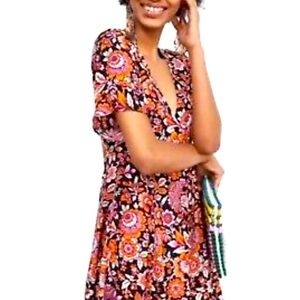 Zara Floral  Mini Summer Dress with Buttons.